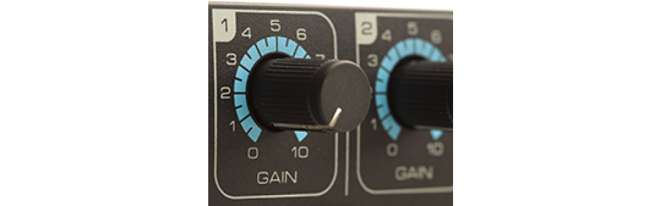 Volume/gain/level/attenuation controls